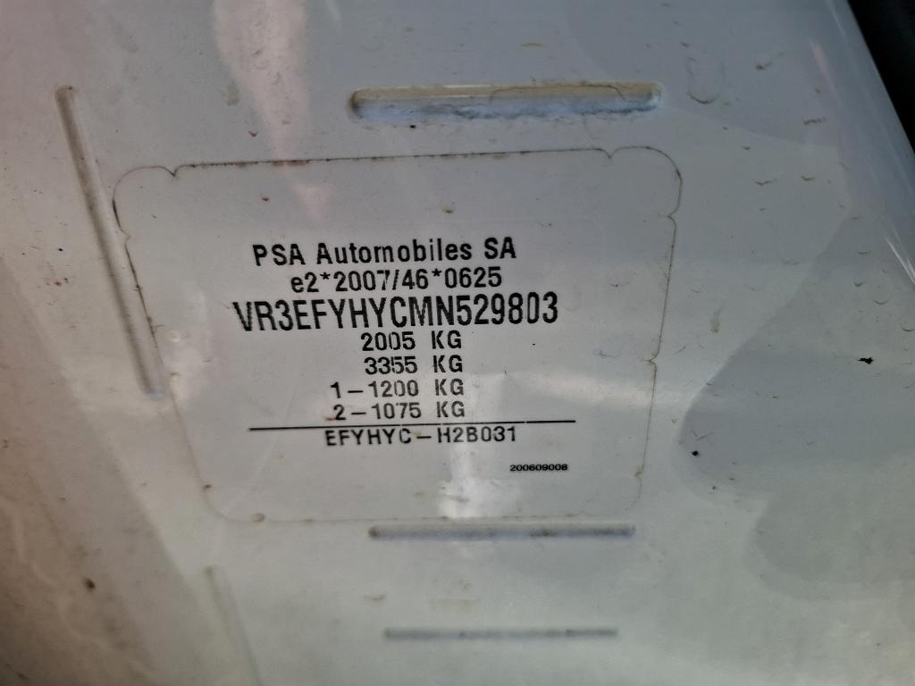 Peugeot PARTNER FOURGON STANDARD 650 KG BLUEHDI 100 S&S BVM5 PREMIUM 2021