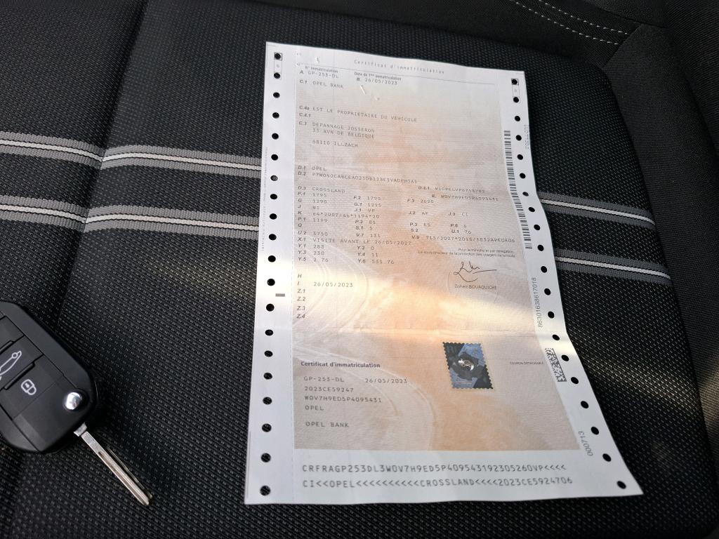 Opel Crossland 1.2 Turbo 110 ch BVM6 Elegance 2023