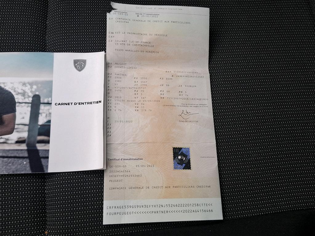 Peugeot PARTNER CA BLUEHDI 100 S&S BVM6  2022