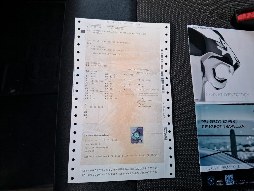 Peugeot EXPERT FGN TOLE LONG BLUEHDI 145 S&S BVM6 PREMIUM 2022