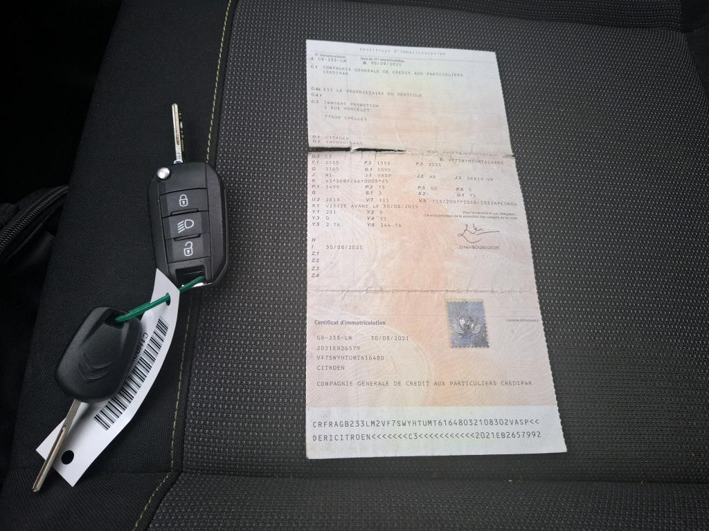 Citroen C3 SOCIETE BLUEHDI 100 S&S BVM6 FEEL 2021