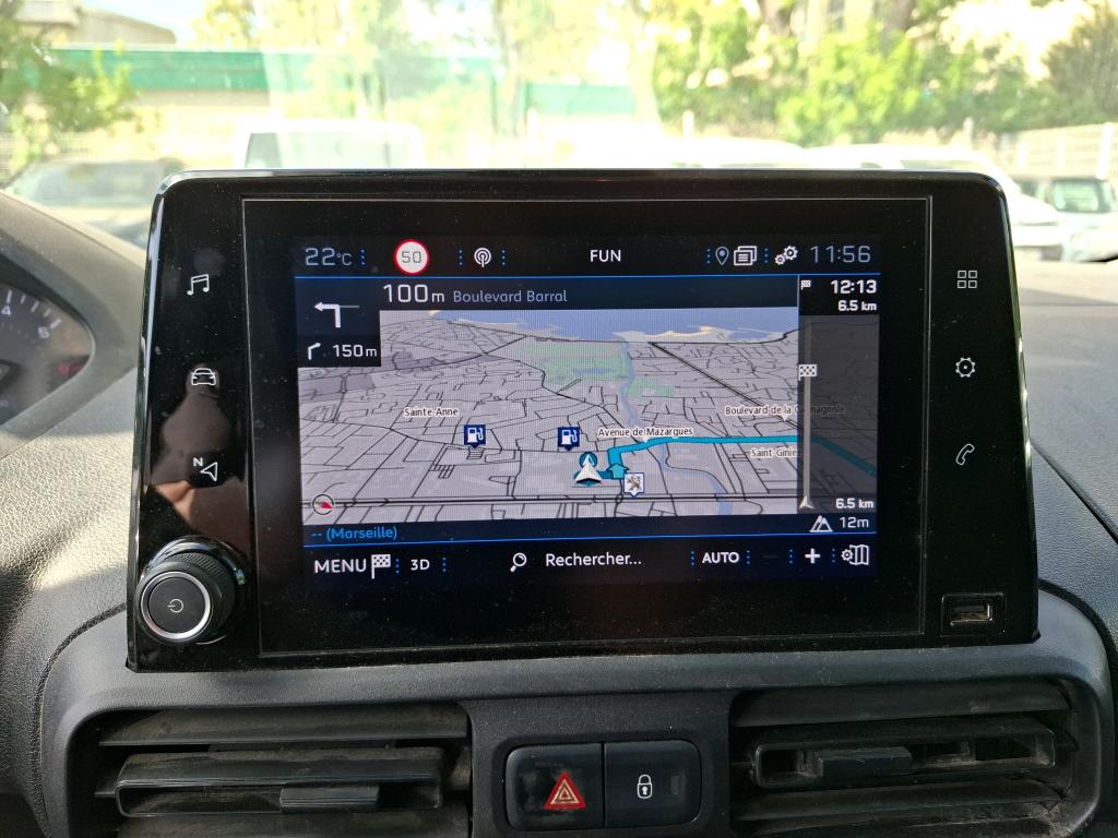 Peugeot PARTNER FOURGON STANDARD 650 KG BLUEHDI 100 S&S BVM6 ASPHALT 2021