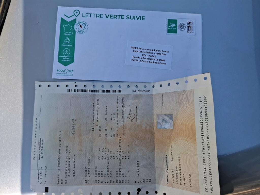 Peugeot PARTNER FOURGON STANDARD 650 KG BLUEHDI 100 S&S BVM5 PREMIUM 2020