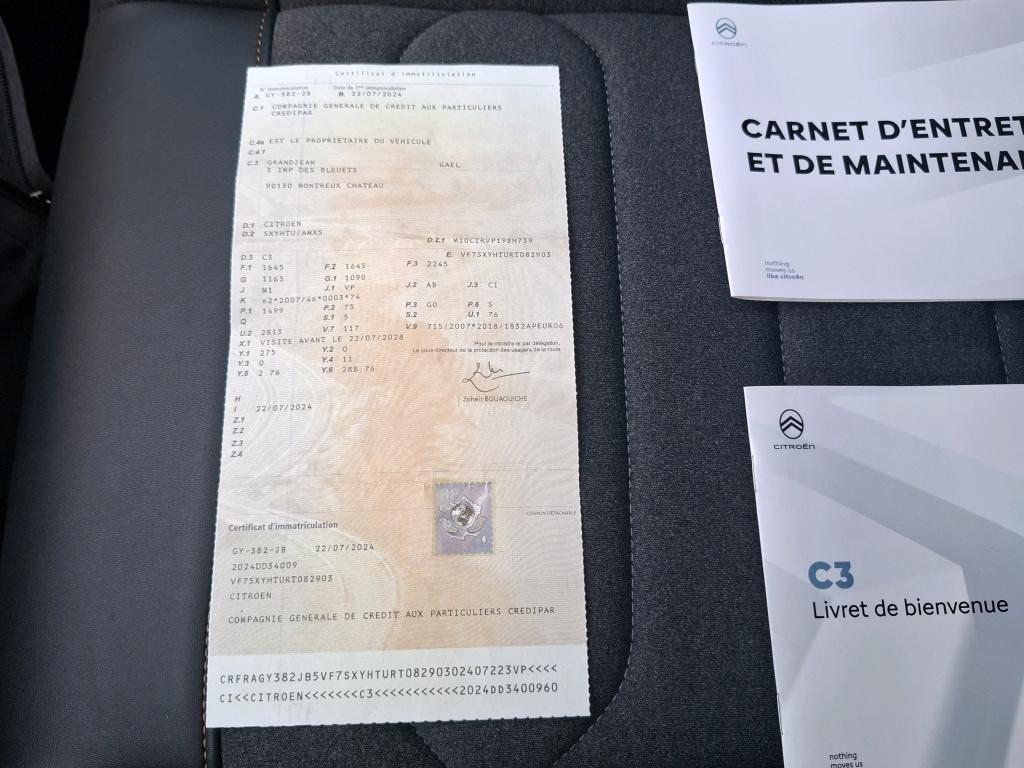 Citroen C3 BlueHDi 100 ch BVM6 Plus 2024