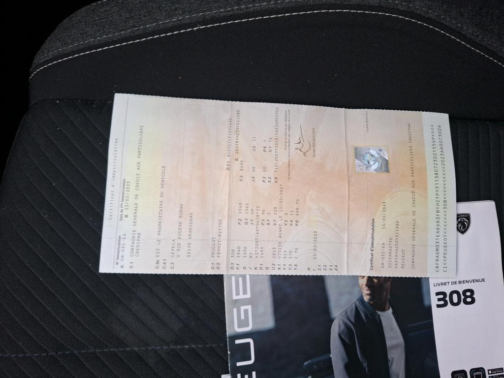 Peugeot 308 BlueHDi 130ch S&S EAT8 Active Pack 2023