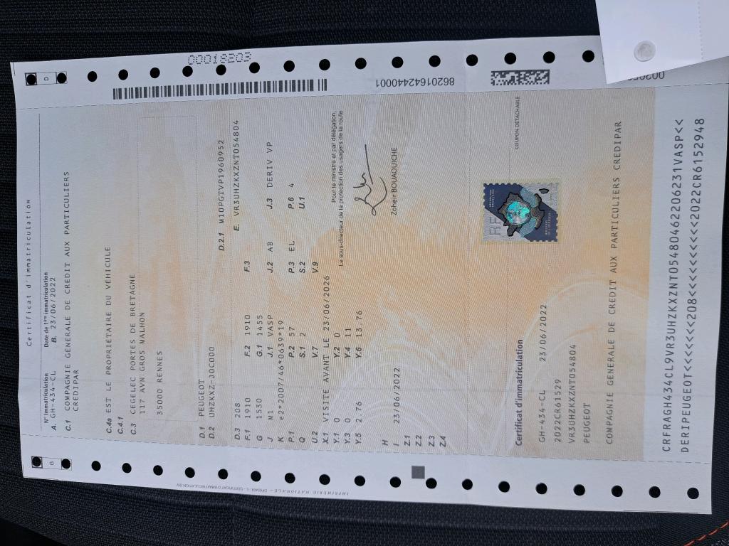 Peugeot 208 ELECTRIQUE 50 KWH 136 ACTIVE BUSINESS R 2022