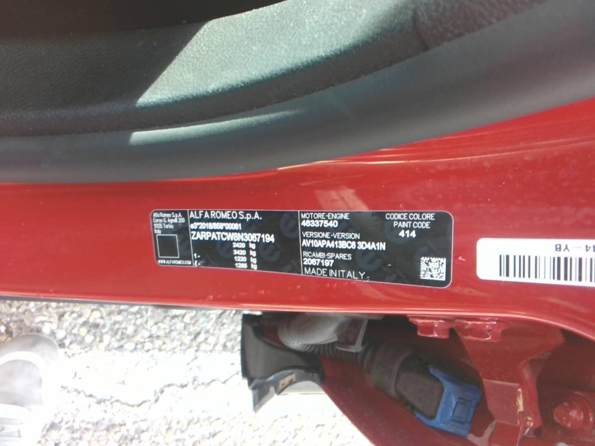 ALFA ROMEO Tonale 1.3 Hybride Rechargeable PHEV 280ch AT6 Q4 Ti 2024