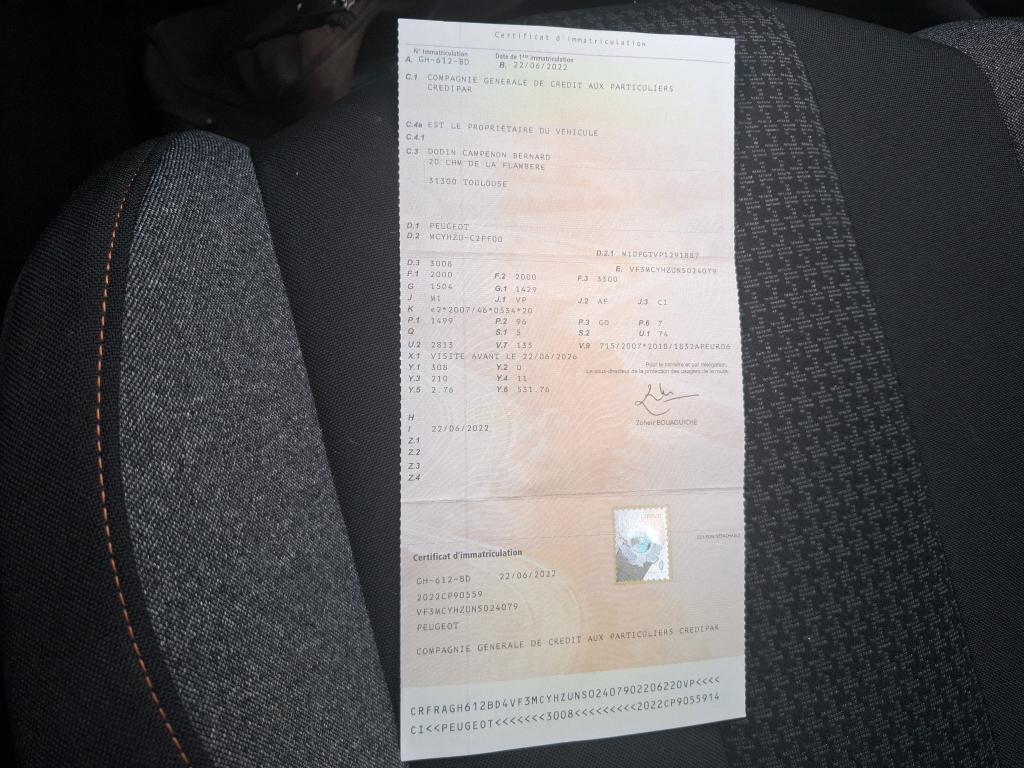 Peugeot 3008 BlueHDi 130ch S&S EAT8 Active Pack 2022