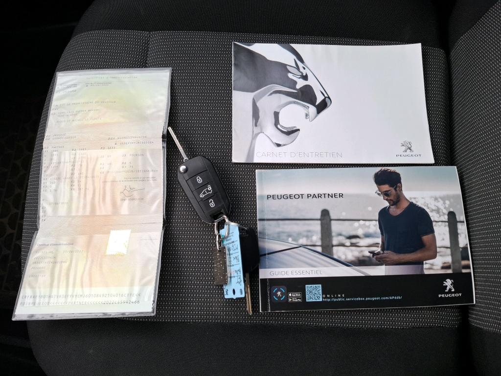 Peugeot PARTNER FOURGON STANDARD 650 KG BLUEHDI 100 S&S BVM5 PREMIUM 2021