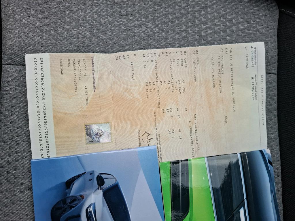 Opel Corsa Electrique 136 ch & Batterie 50 kWh 2024