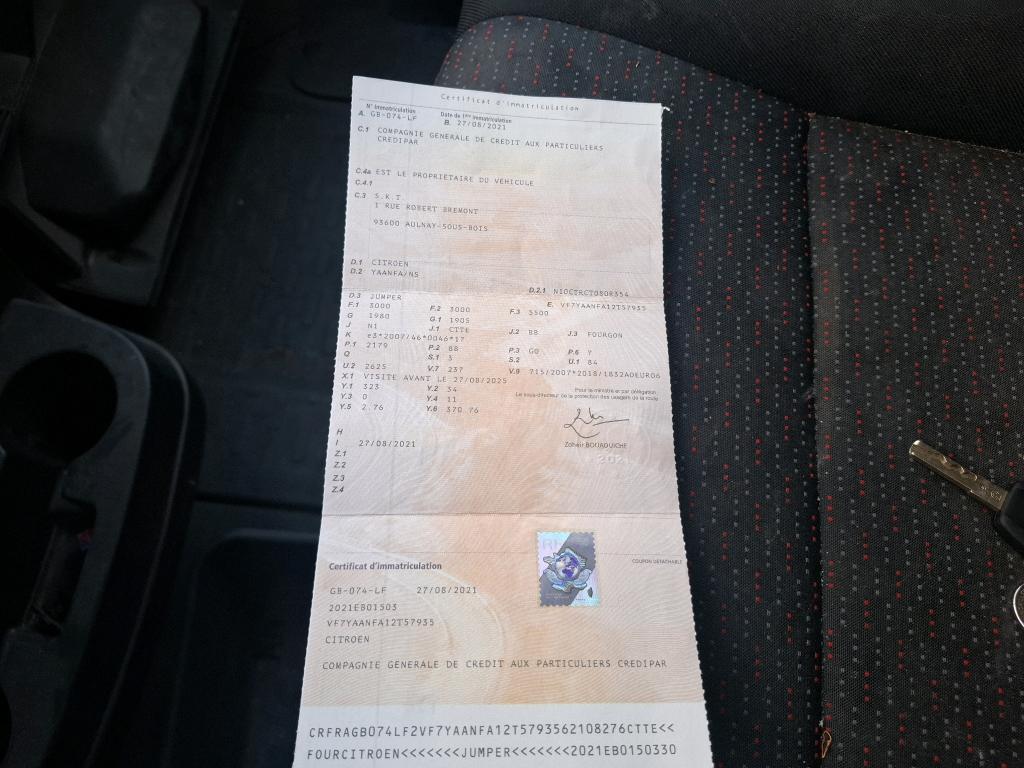 Citroen JUMPER TOLE 30 L1H2 BLUEHDi 120 S&S BVM6 CLUB 2021