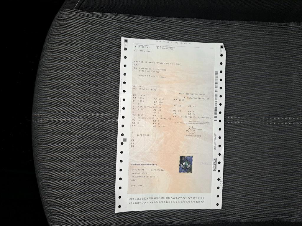 Opel Corsa 1.2 75 ch BVM5 Elegance Business 2022