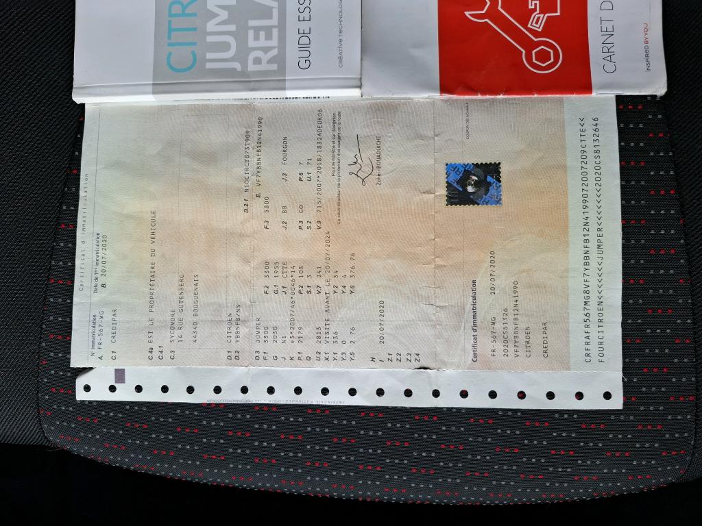 Citroen JUMPER TOLE 33 L2H2 BLUEHDi 140 S&S BVM6 DRIVER 2020