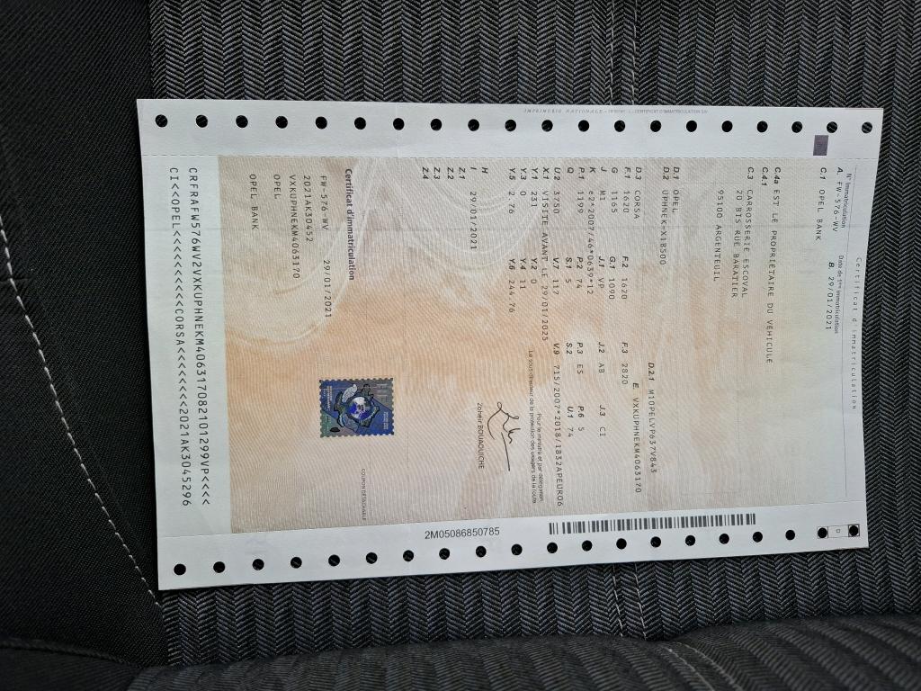 Opel Corsa 1.2 Turbo 100 ch BVM6 Edition Business 2021