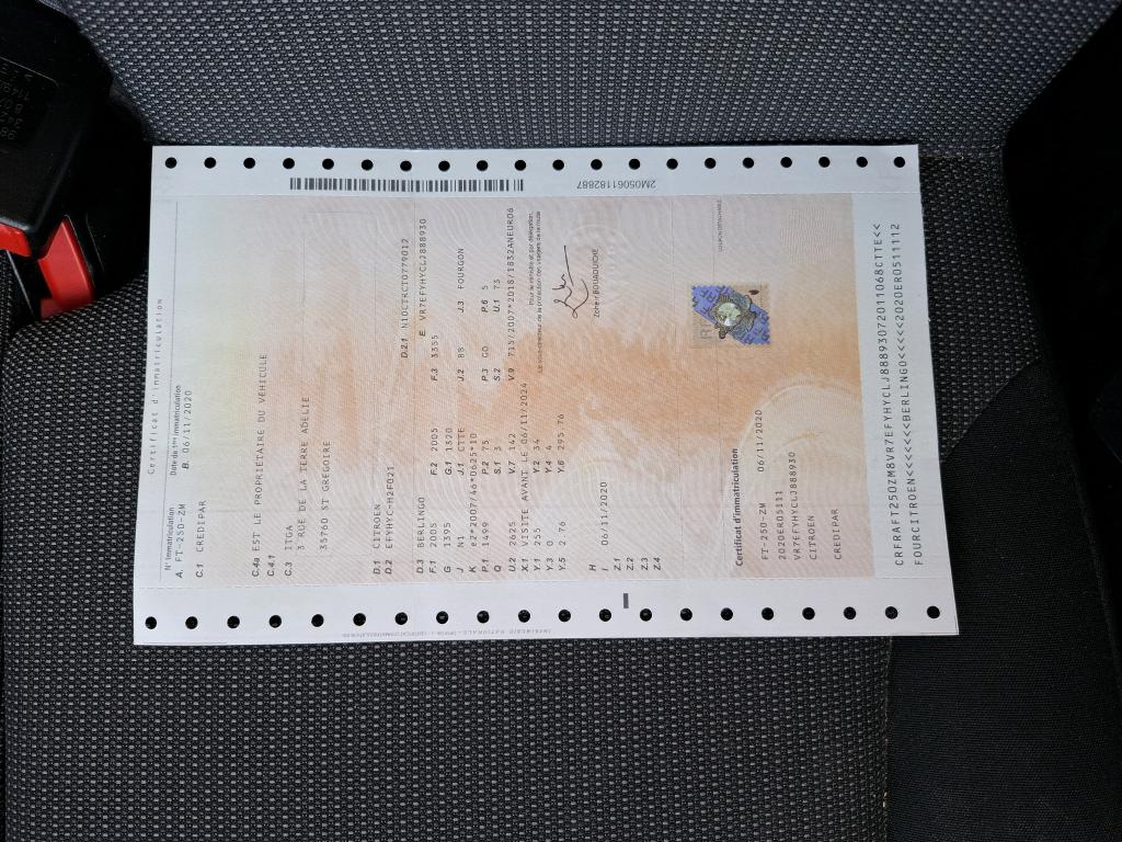 Citroen BERLINGO VAN M 650 BLUEHDI 100 S&S BVM5 CLUB 2020