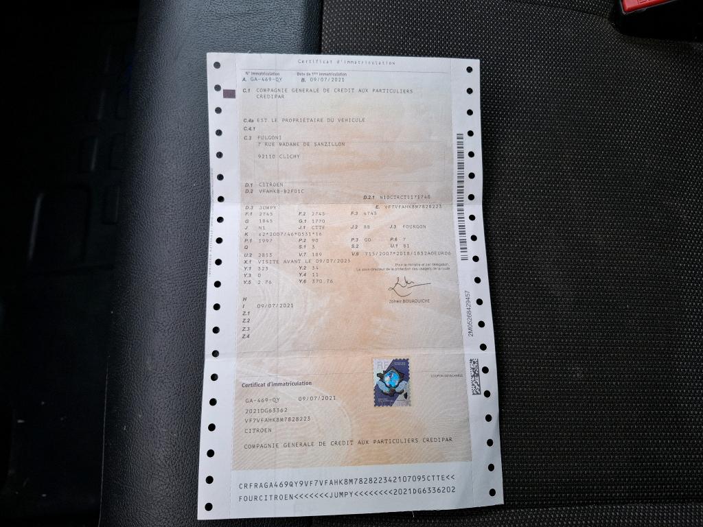 Citroen JUMPY FGN M BLUEHDI 120 S&S EAT8 CLUB 2021