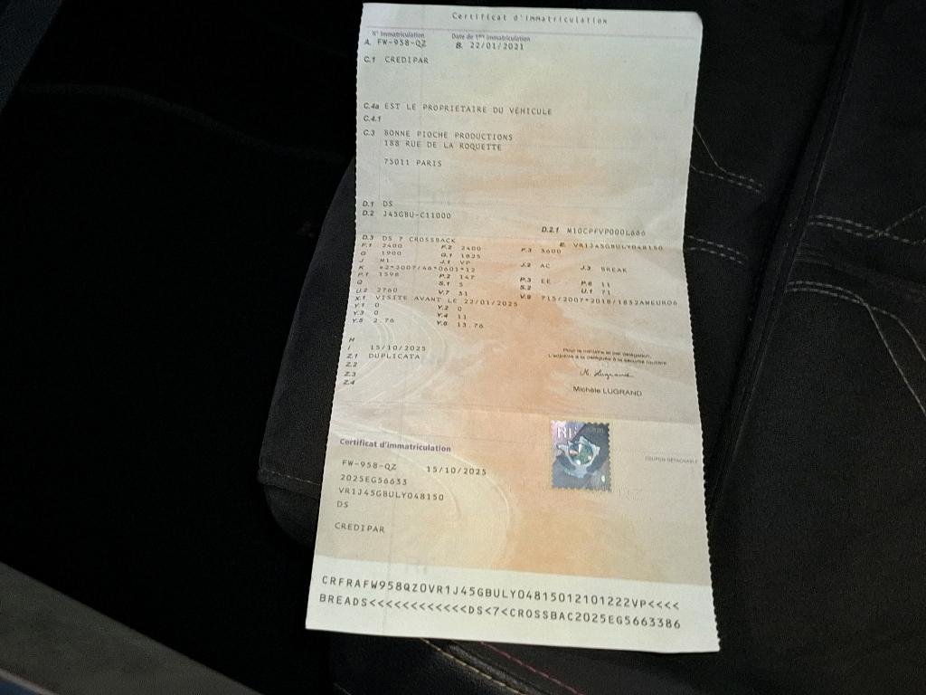 DS DS7 Crossback Hybride E-Tense 300 EAT8 4x4 Performance Line+ 2021