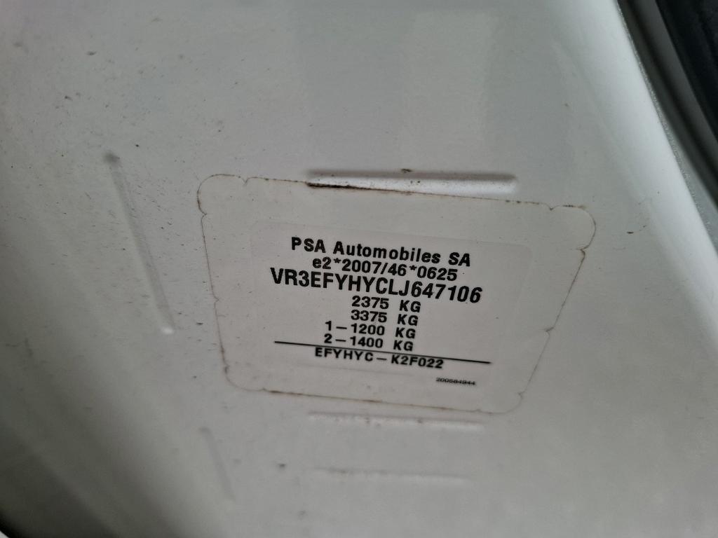 Peugeot PARTNER FOURGON LONG 950 KG BLUEHDI 100 S&S BVM5 PREMIUM 2020