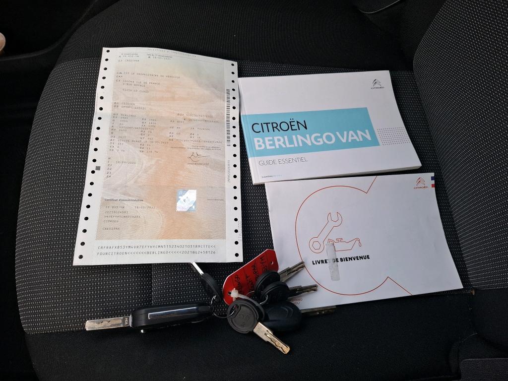 Citroen BERLINGO VAN M 650 BLUEHDI 100 S&S BVM5 DRIVER 2021