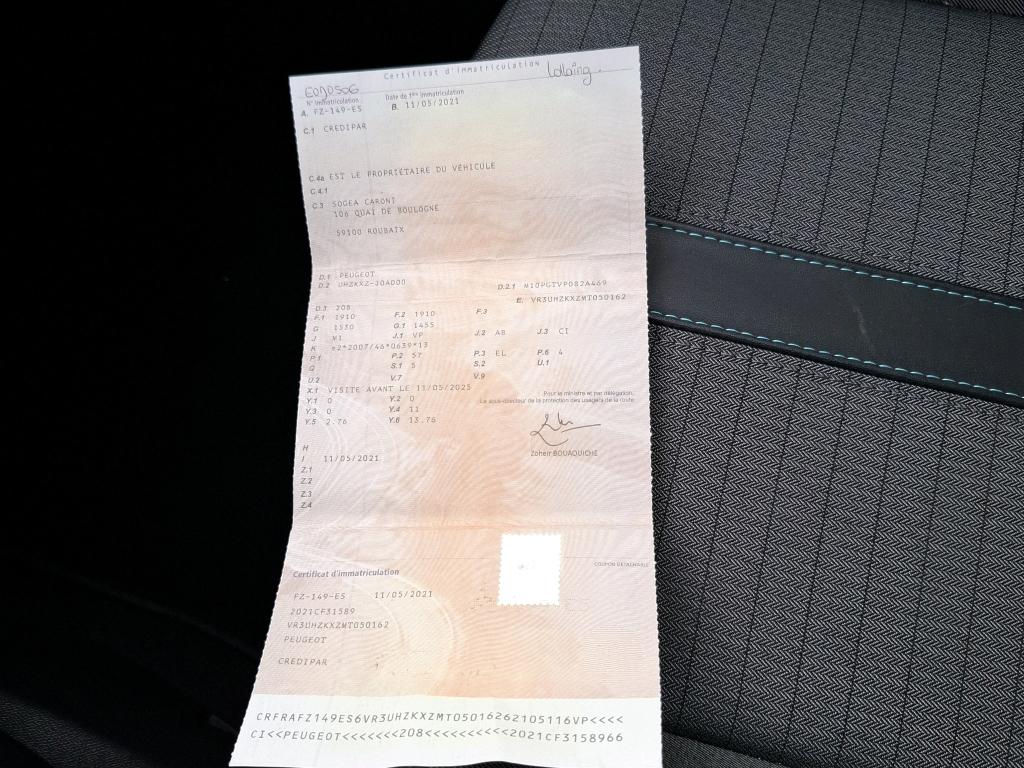 Peugeot 208 Electrique 50 kWh 136ch Allure Business 2021