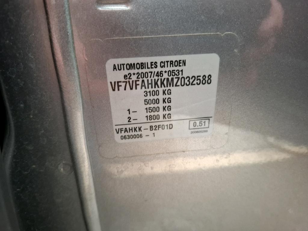 Citroen JUMPY FGN M BLUEHDI 120 S&S BVM6 DRIVER 340 NM 2021