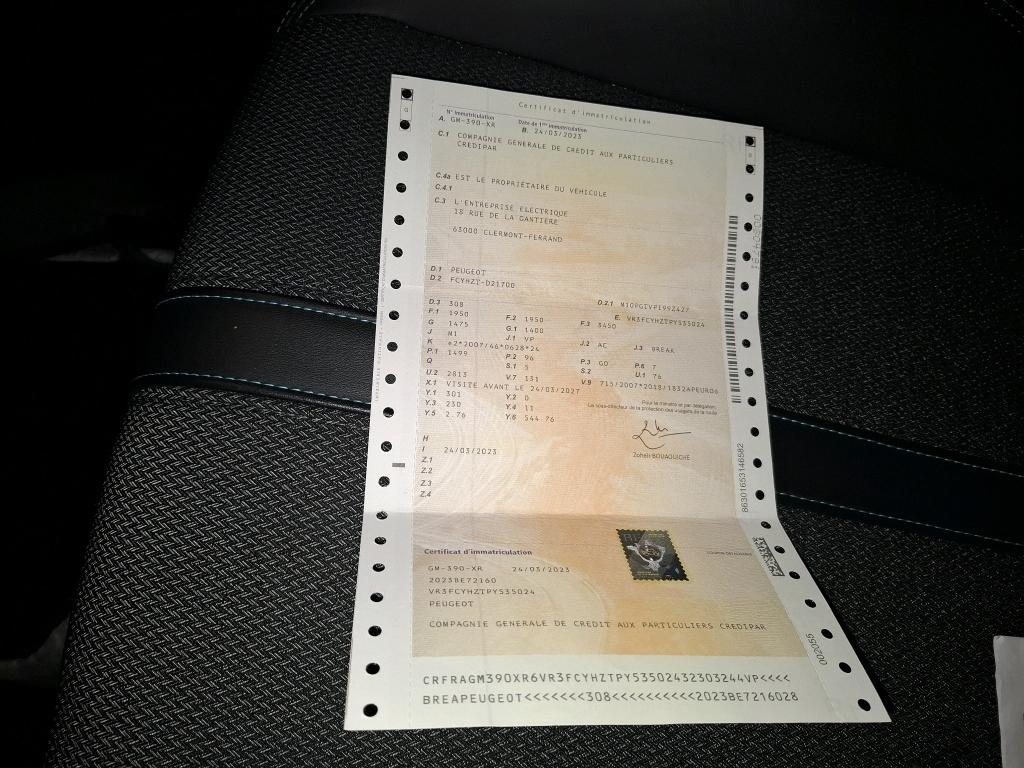 Peugeot 308 SW BlueHDi 130ch S&S EAT8 Allure Pack 2023