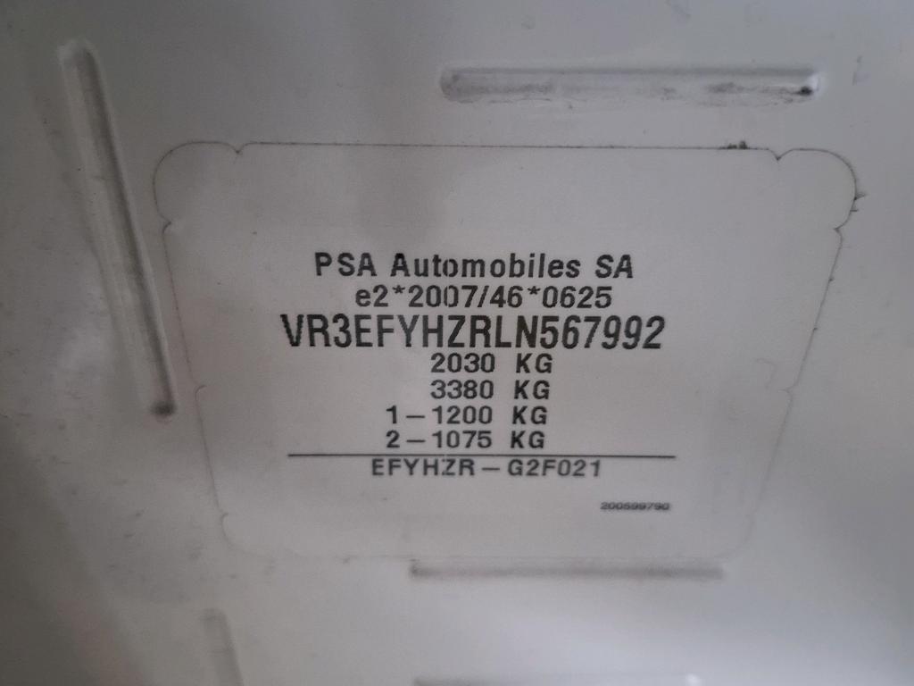 Peugeot PARTNER FOURGON STANDARD 650 KG BLUEHDI 130 S&S EAT8 ASPHALT 2021