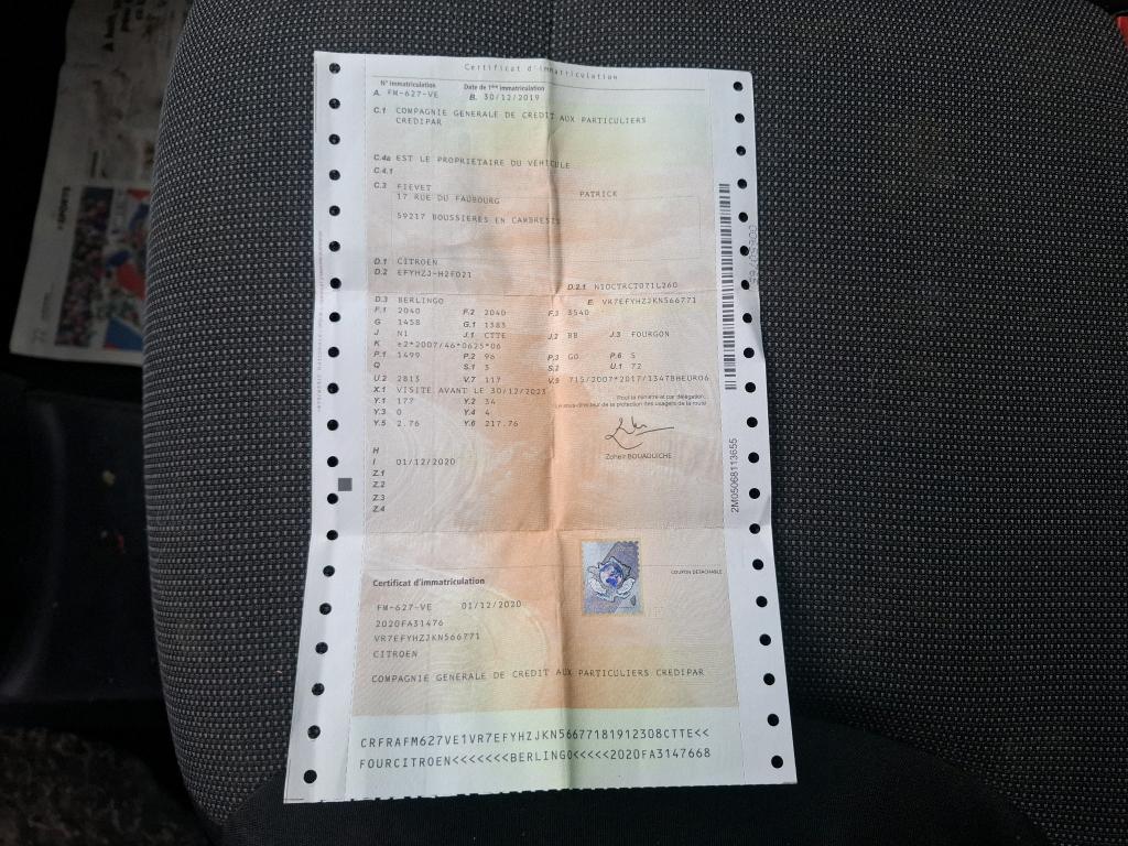 Citroen BERLINGO VAN M 650 BLUEHDI 130 S&S BVM6 DRIVER 2019