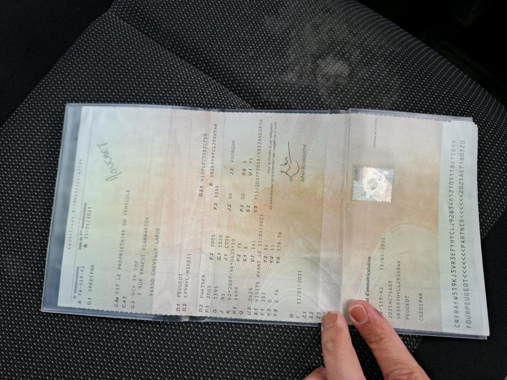 Peugeot PARTNER FOURGON STANDARD 650 KG BLUEHDI 100 S&S BVM5 ASPHALT 2021