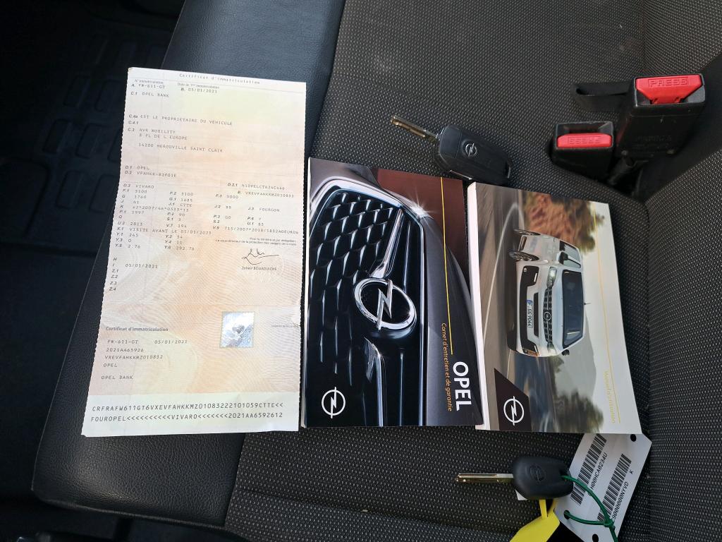 Opel VIVARO FGN L3 2.0 DIESEL 120 CH PTAC AUGMENTE PACK CLIM 2021