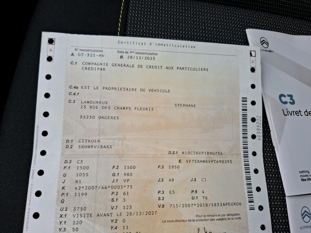 Citroen C3 PureTech 83 ch BVM5 You 2023