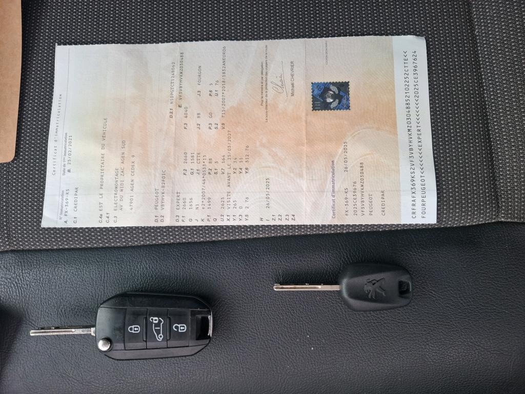 Peugeot EXPERT FGN TOLE STANDARD 1.5 BLUEHDI 120 S&S BVM6 ASPHALT 2021