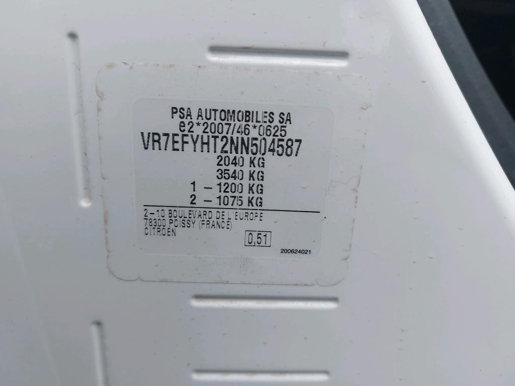 Citroen BERLINGO VAN M 650 BLUEHDI 100 S&S BVM6 DRIVER 2022