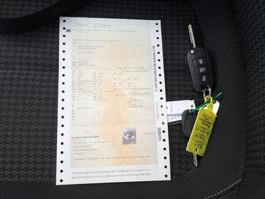 Peugeot 308 SW PureTech 110ch S&S BVM6 Active Pack 2021