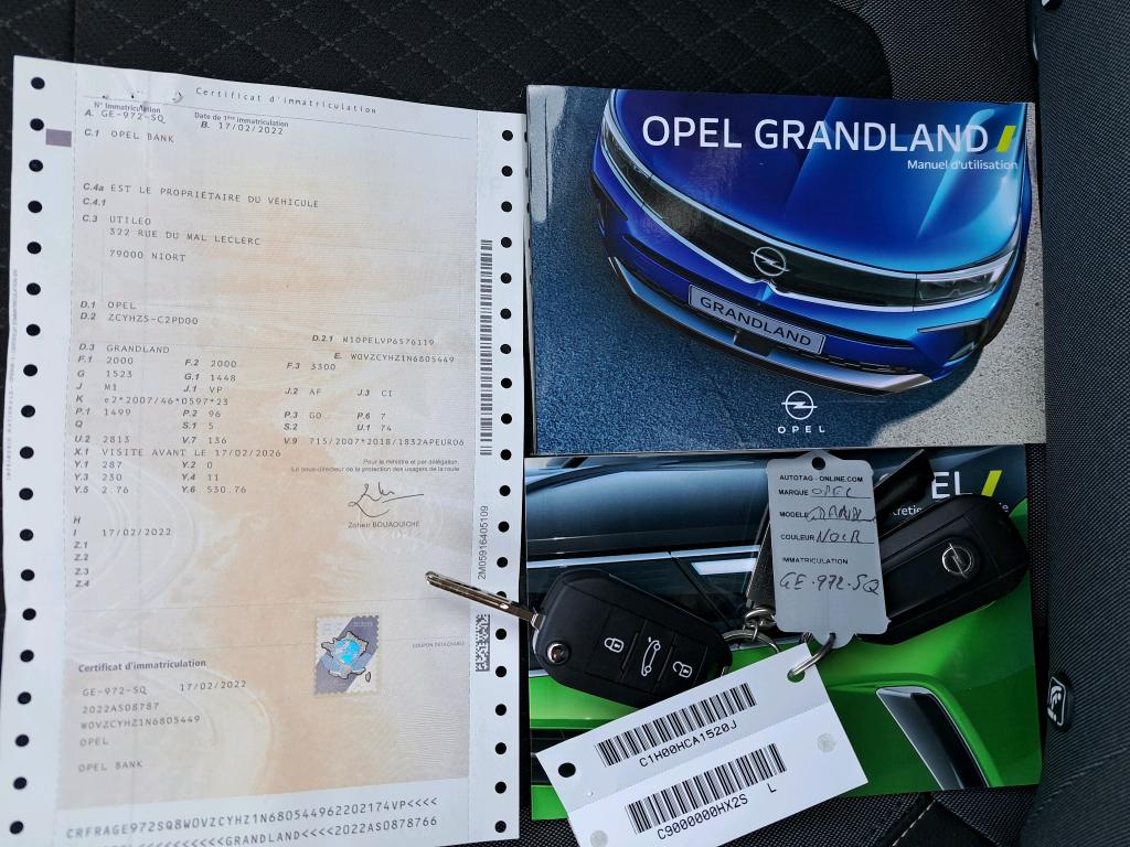 Opel Grandland 1.5 Diesel 130 ch BVA8 Elegance Business 2022