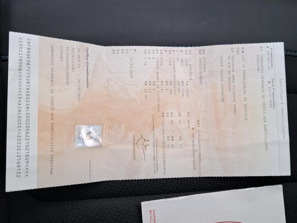 Citroen C5 Aircross Hybride Rechargeable 225 e-EAT8 C-Series 2022