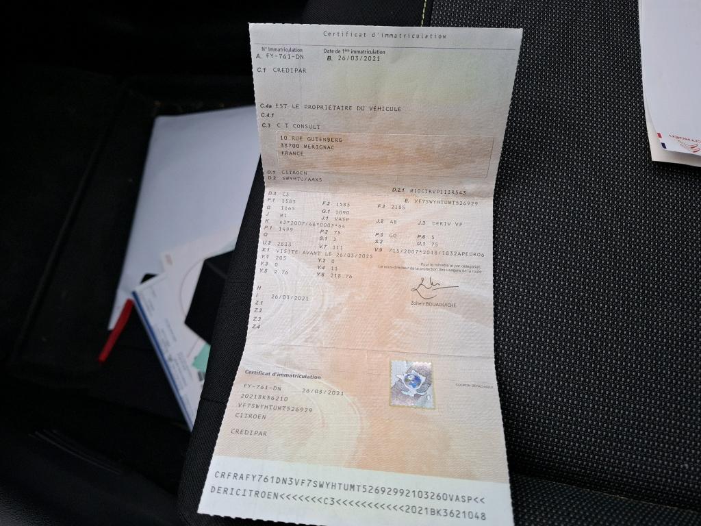 Citroen C3 SOCIETE BLUEHDI 100 S&S BVM6 FEEL NAV 2021