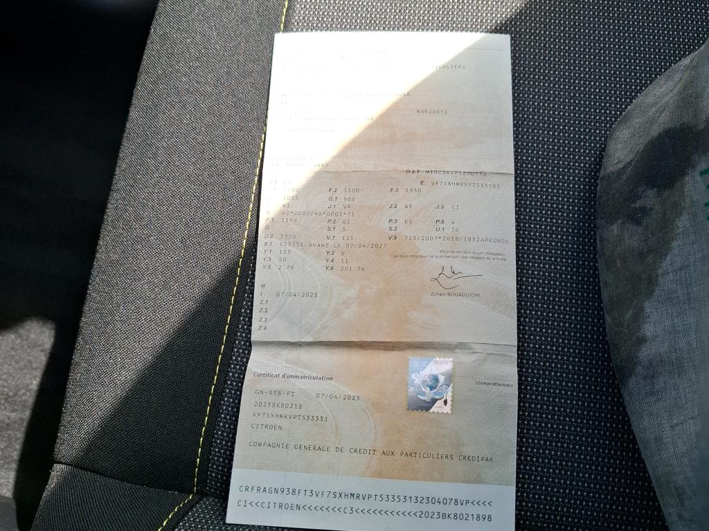 Citroen C3 PureTech 83 ch BVM5 You 2023