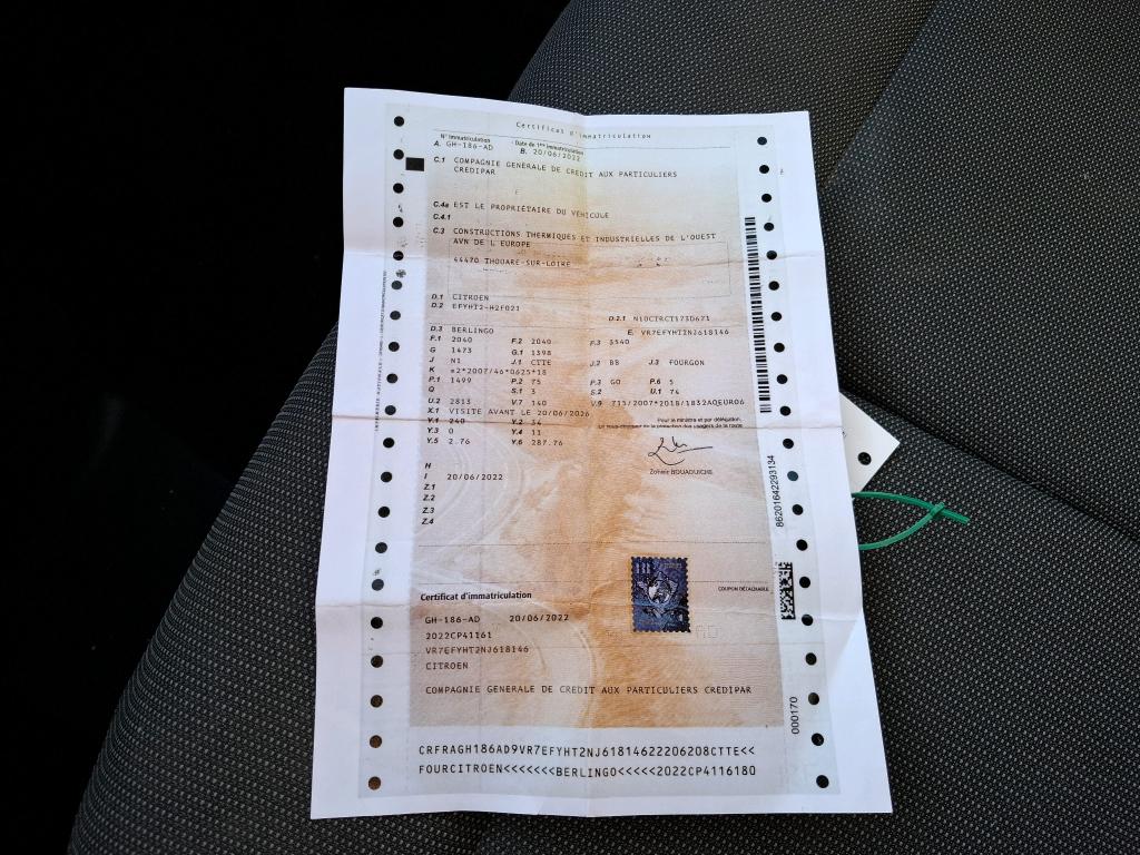 Citroen BERLINGO VAN M 650 BLUEHDI 100 S&S BVM6 DRIVER 2022