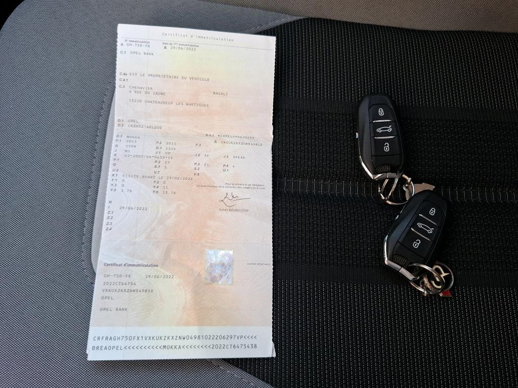 Opel Mokka Electrique 136 ch & Batterie 50 kWh Elegance 2022