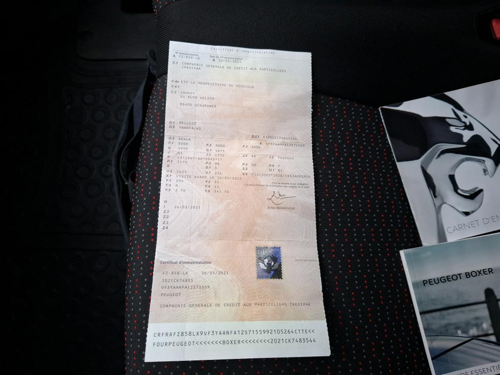 Peugeot BOXER TOLE 330 L1H1 BLUEHDI 120 S&S ASPHALT 2021