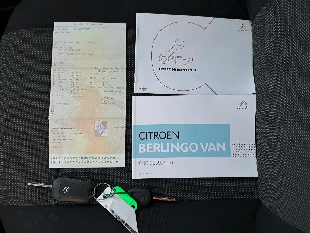 Citroen BERLINGO VAN M 650 BLUEHDI 130 S&S BVM6 DRIVER 2021