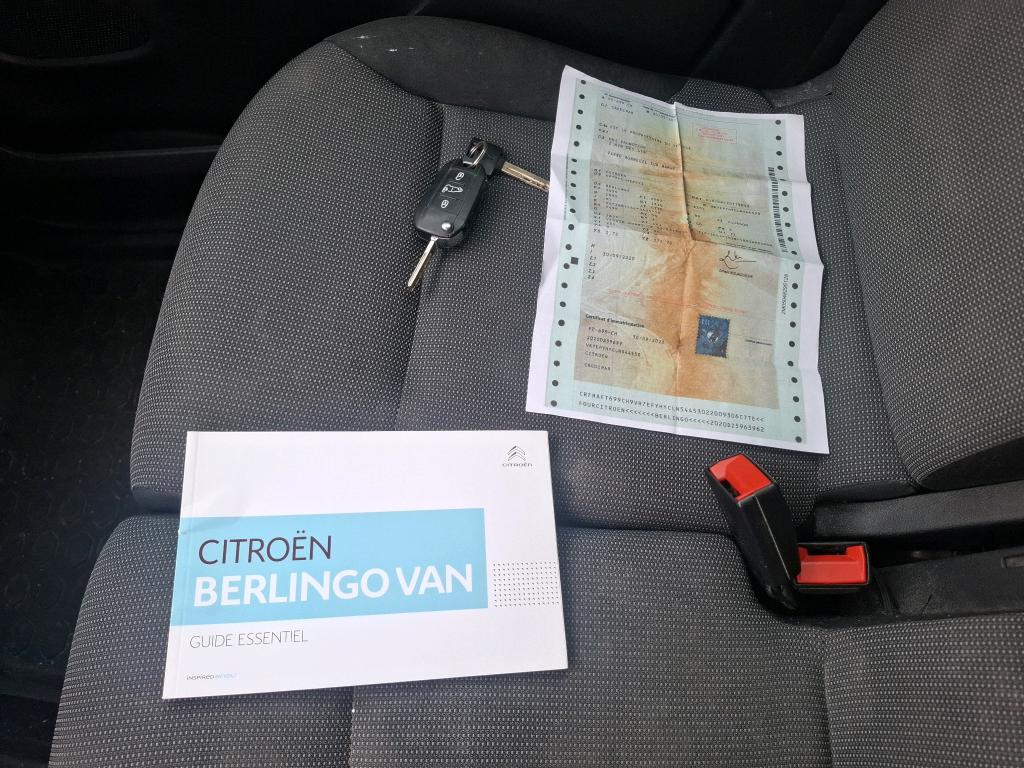 Citroen BERLINGO VAN M 650 BLUEHDI 100 S&S BVM5 DRIVER 2020