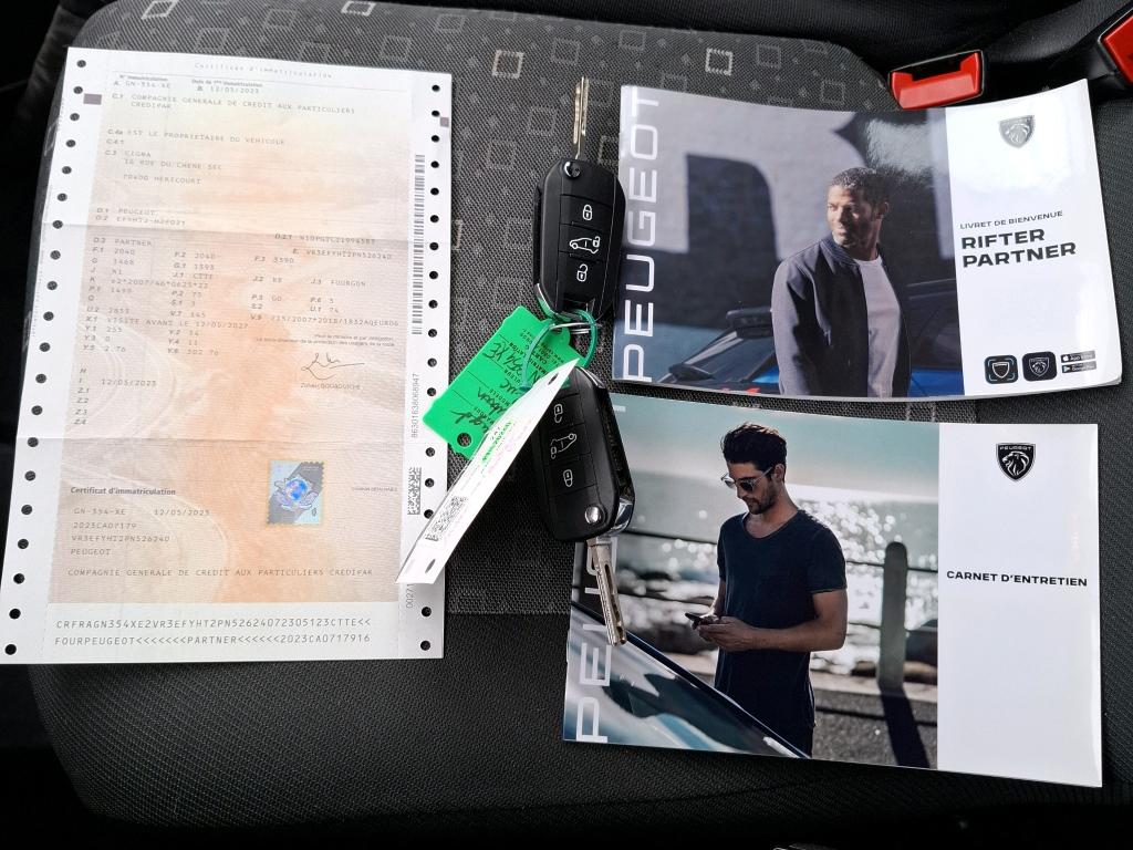 Peugeot PARTNER FOURGON M 650 KG BLUEHDI 100 S&S BVM6 2023