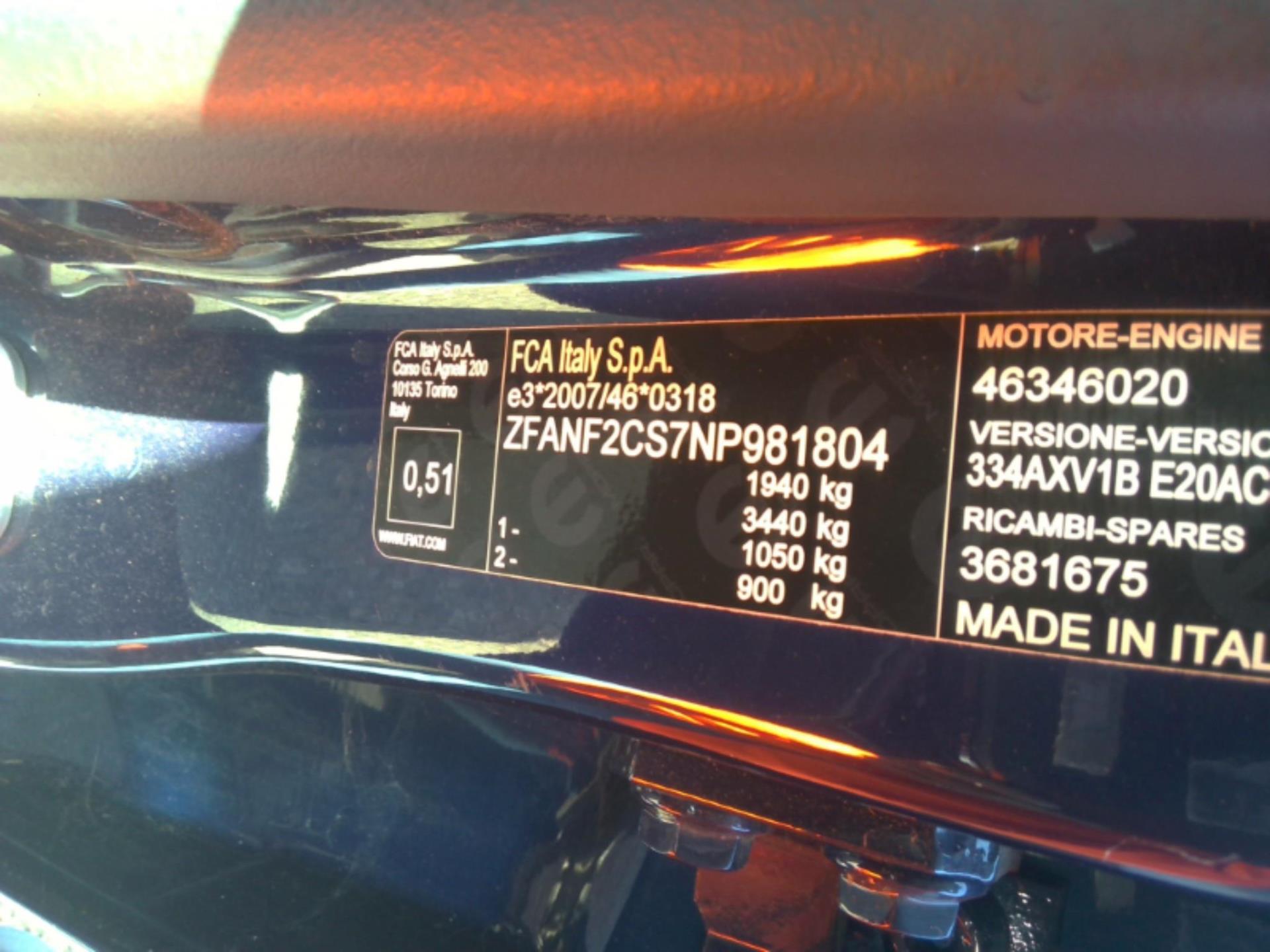 FIAT 500X 1.6 Multijet 130 ch Sport Plus 2023