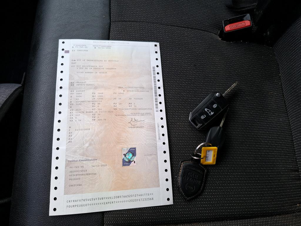 Peugeot EXPERT FGN TOLE STANDARD 1.5 BLUEHDI 120 S&S BVM6 PREMIUM 2020