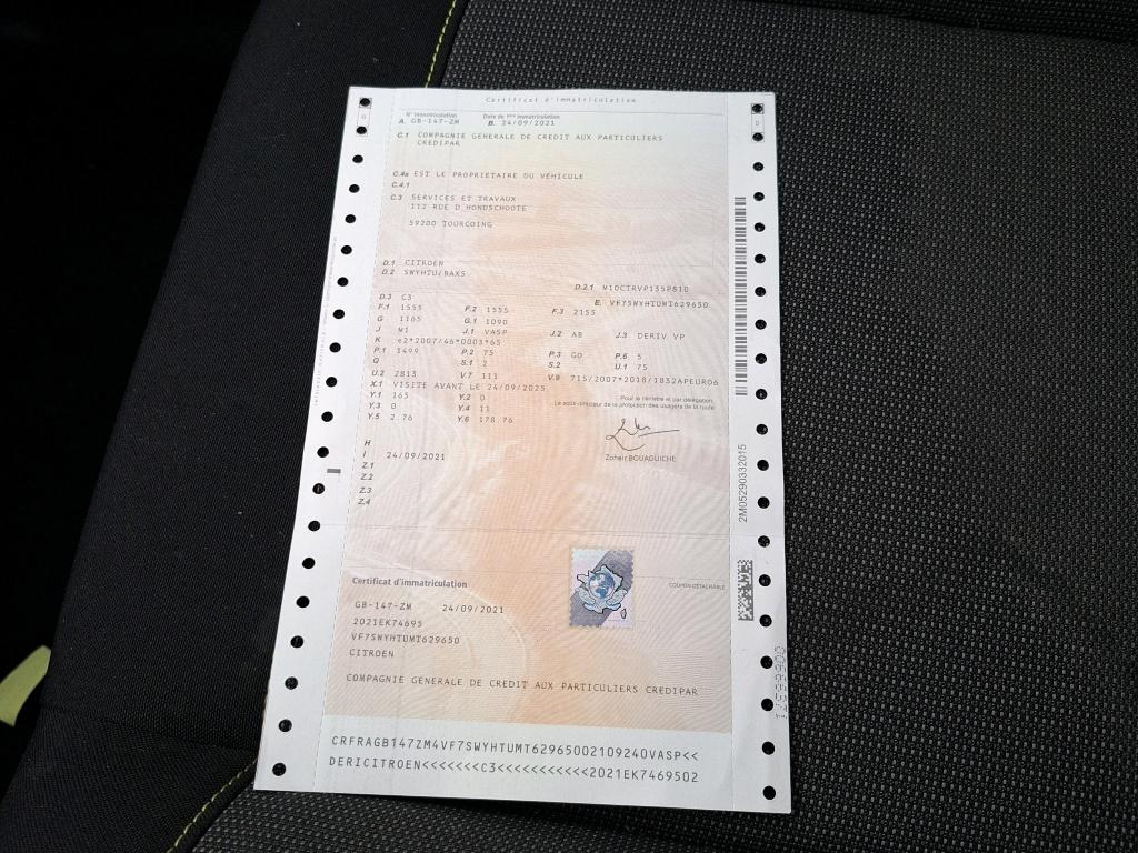 Citroen C3 SOCIETE BLUEHDI 100 S&S BVM6 FEEL 2021