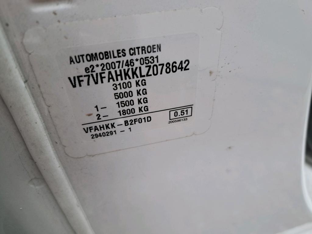 Citroen JUMPY FGN M BLUEHDI 120 S&S BVM6 DRIVER 340 NM 2020