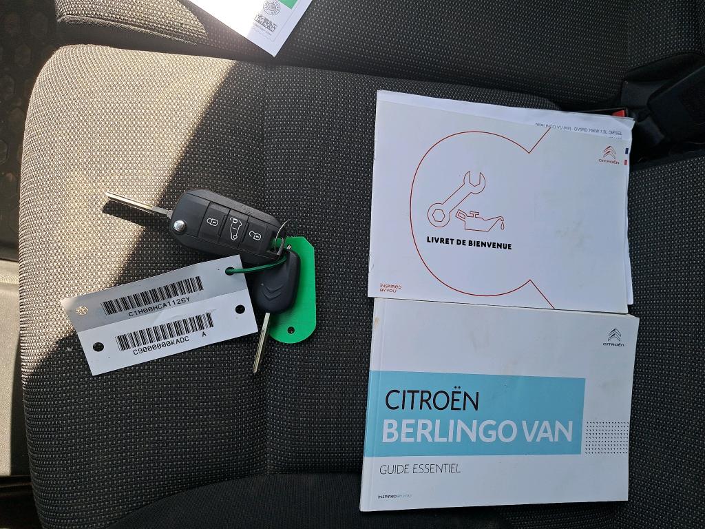 Citroen BERLINGO VAN M 1000 BLUEHDI 100 S&S BVM5 WORKER 2021