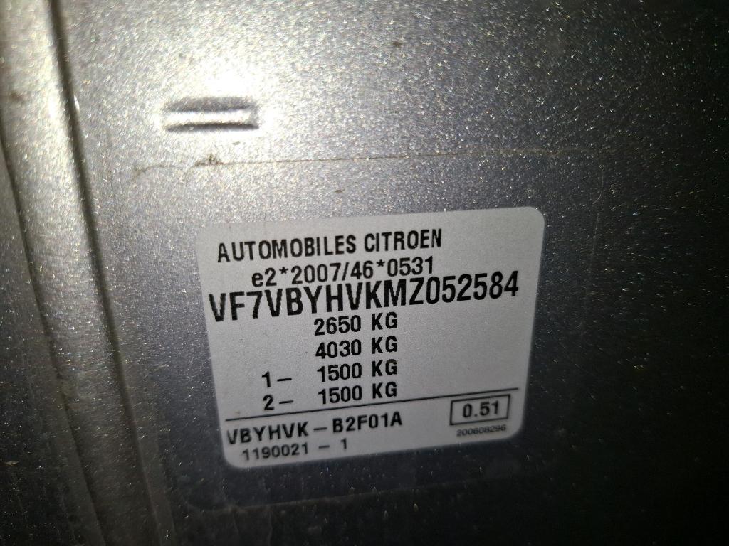 Citroen JUMPY FGN XS BLUEHDI 120 S&S BVM6 CLUB 300 NM 2021